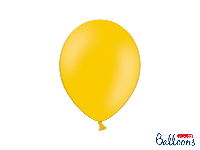 Tugevad õhupallid 27 cm Pastel Bright, oranž, 100 tk. hind ja info | Õhupallid | kaup24.ee
