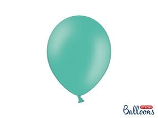 Tugevad õhupallid 27 cm Pastel, roheline, 50 tk. hind ja info | Õhupallid | kaup24.ee