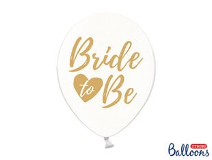 Õhupallid 30 cm Bride to be, läbipaistev, 50 tk. цена и информация | Шары | kaup24.ee