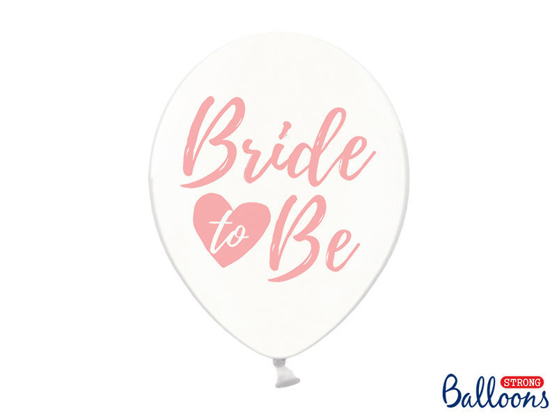 Õhupallid 30 cm Bride to be, läbipaistev, 6 tk. hind ja info | Õhupallid | kaup24.ee