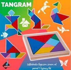 Askato pusle puidust Jigsaw Tangram hind ja info | Lauamängud ja mõistatused | kaup24.ee