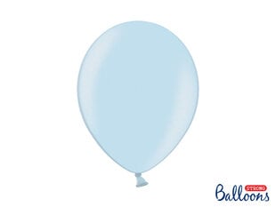 Tugevad õhupallid 30 cm Metallic Baby, sinine, 50 tk. hind ja info | Õhupallid | kaup24.ee