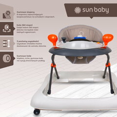 Детские ходунки интерактивный серый Sun Baby цена и информация | Ходунки | kaup24.ee