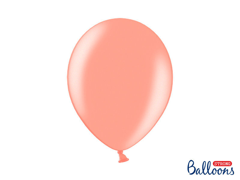 Tugevad õhupallid 30 cm, kuldne/roosa, 100 tk. цена и информация | Õhupallid | kaup24.ee