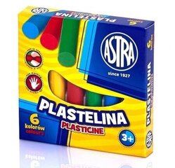 Astra, 6-värviline Plasteliin hind ja info | Kunstitarbed, voolimise tarvikud | kaup24.ee