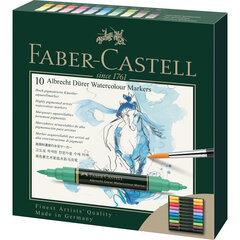 Marker Set Faber-Castell Albrecht Dürer Mitmevärviline 10 Tükid, osad hind ja info | Kunstitarbed, voolimise tarvikud | kaup24.ee