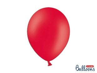Tugevad õhupallid 30 cm Pastel Poppy, punane, 100 tk. hind ja info | Õhupallid | kaup24.ee