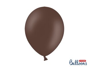 Tugevad õhupallid 30 cm Pastel Cocoa, pruun, 100 tk. цена и информация | Шарики | kaup24.ee