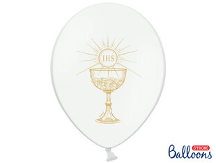 Õhupallid 30 cm IHS Pastel, valge, 6 tk. hind ja info | Õhupallid | kaup24.ee