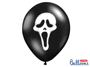 Õhupallid 30 cm Scream Pastel, must, 6 tk. hind ja info | Õhupallid | kaup24.ee