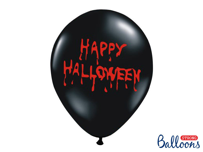 Õhupallid 30 cm Happy Halloween Pastel, must, 50 tk. цена и информация | Õhupallid | kaup24.ee