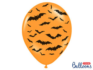 Õhupallid 30 cm Bats Pastel M., oranž, 6 tk. hind ja info | Õhupallid | kaup24.ee