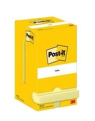 Märkmepaber Post-it 654KEB 76x76 kollane/12tk/PK/144 цена и информация | Тетради и бумажные товары | kaup24.ee