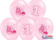 Õhupallid 30 cm Sneaker - Number 1 Pastel, roosa, 50 tk. цена и информация | Õhupallid | kaup24.ee