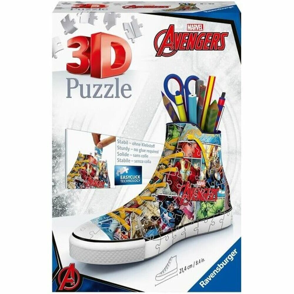 3D Pusle Ravensburger Sneaker Avengers 108 Tükid, osad hind ja info | Pusled | kaup24.ee