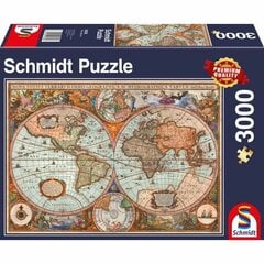 Pusle Schmidt Spiele Ancient World Map (3000 Tükid, osad) hind ja info | Pusled | kaup24.ee