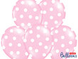 Õhupallid 30 cm Dots Pastel Baby, roosa, 6 tk. цена и информация | Õhupallid | kaup24.ee