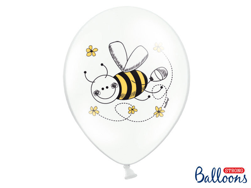 Õhupallid 30 cm Bees Pastel, erinevad värvid, 6 tk. hind ja info | Õhupallid | kaup24.ee