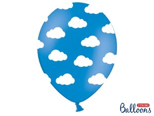 Õhupallid 30 cm Clouds Pastel Cornflower, sinine, 50 tk. цена и информация | Шарики | kaup24.ee