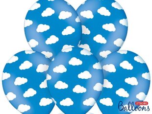 Õhupallid 30 cm Clouds Pastel Cornflower, sinine, 50 tk. цена и информация | Шарики | kaup24.ee