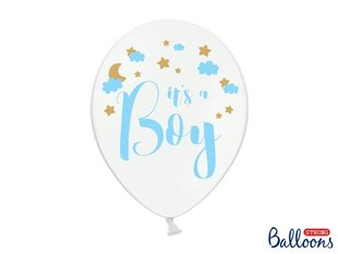 Õhupallid 30 cm It's a Boy Pastel, valge, 50 tk. цена и информация | Шарики | kaup24.ee