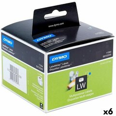 Рулон этикеток Dymo 32 x 57 mm Чёрный Белый 1000 Предметы (6 штук) цена и информация | Канцелярские товары | kaup24.ee