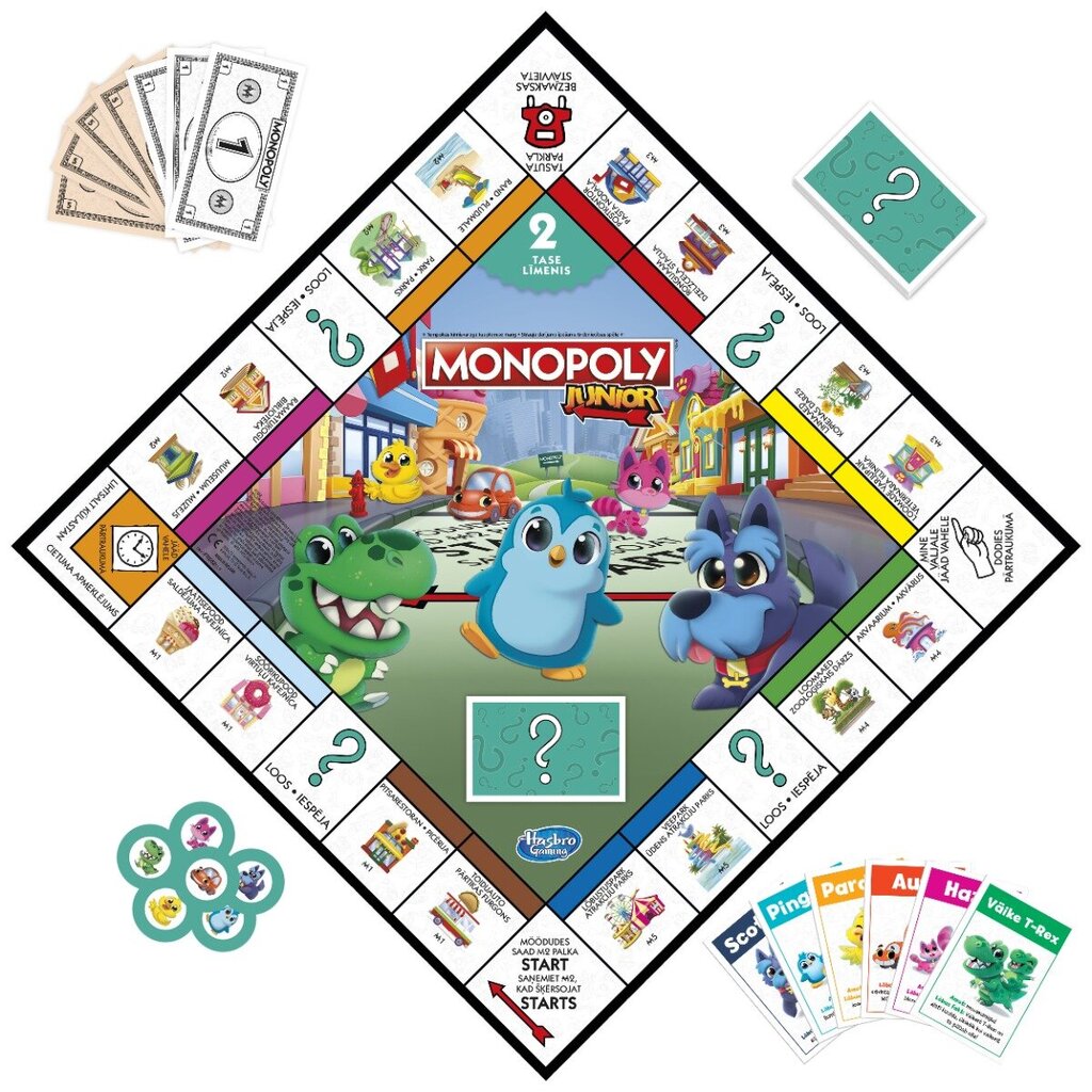 MONOPOLY Lauamäng Juunior 2 ühes, EE/LV hind ja info | Lauamängud ja mõistatused | kaup24.ee