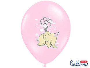 Õhupallid 30 cm Elephant Pastel Pink, erinevad värvid, 50 tk. цена и информация | Шары | kaup24.ee