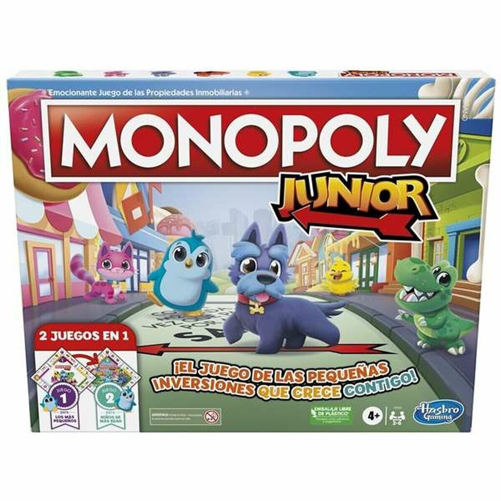 Laste Monopoly Hasbro (ES) цена и информация | Lauamängud ja mõistatused | kaup24.ee