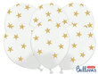 Õhupallid 30 cm Stars Pastel, valge, 6 tk. hind ja info | Õhupallid | kaup24.ee