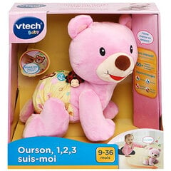 Плюшевый Vtech Baby Bear, 1,2,3 Follow Me музыкальный Розовый цена и информация | Мягкие игрушки | kaup24.ee