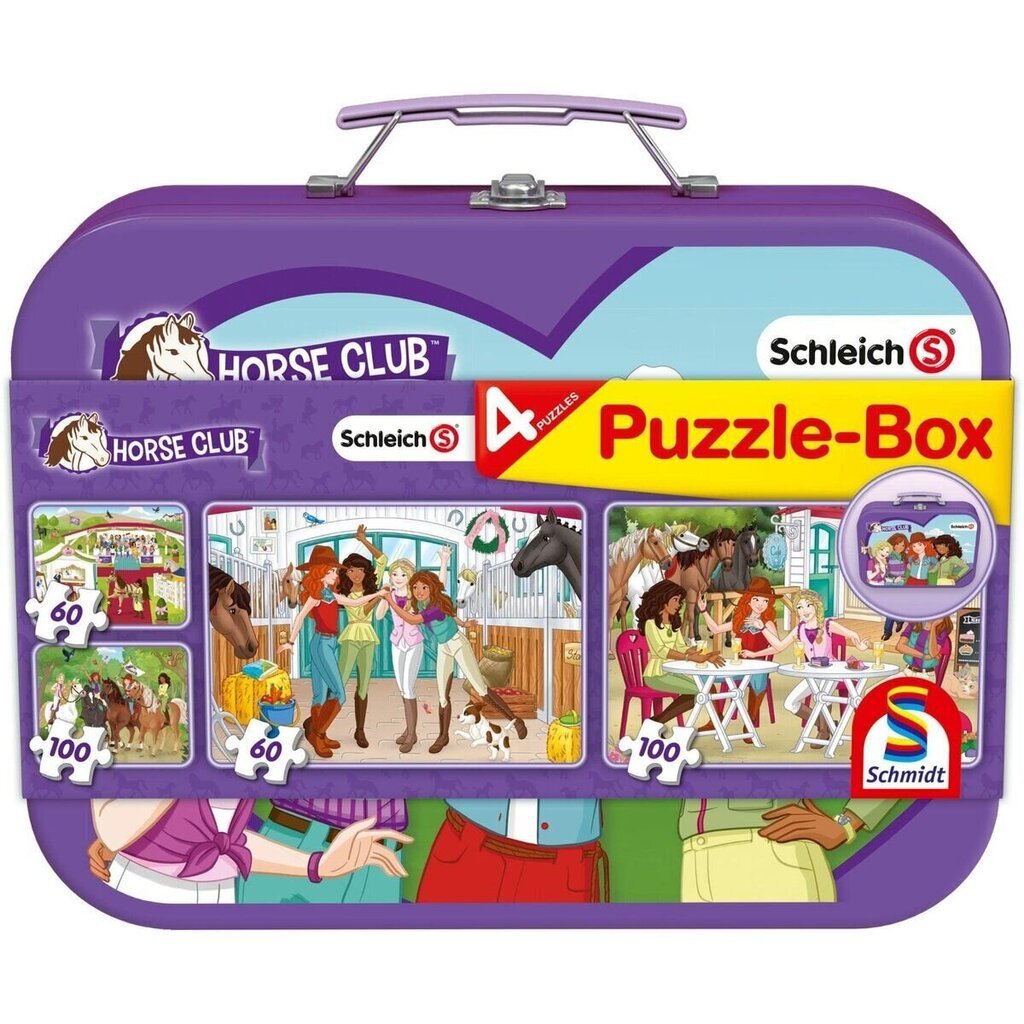 Komplekt Schmidt Spiele Schleich: Horse Club Pusle (2 x 100 pcs) (2 x 60 Tükid, osad) цена и информация | Pusled | kaup24.ee