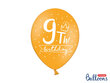 Tugevad õhupallid 30 cm 9th! birthday, erinevad värvid, 6 tk. hind ja info | Õhupallid | kaup24.ee