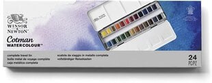 Winsor & Newton Watercolor Color, 24 цвета, Set-Metal Box цена и информация | Принадлежности для рисования, лепки | kaup24.ee