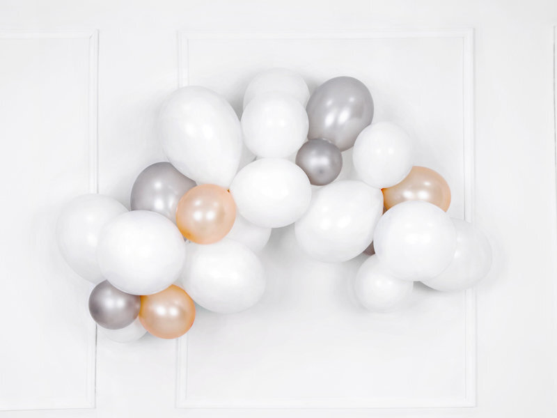 Tugevad õhupallid 12 cm Metallic Bright, oranž, 100 tk. цена и информация | Õhupallid | kaup24.ee