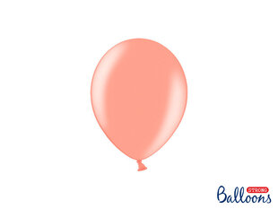 Tugevad õhupallid 12 cm, kuldne/roosa, 100 tk. hind ja info | Õhupallid | kaup24.ee