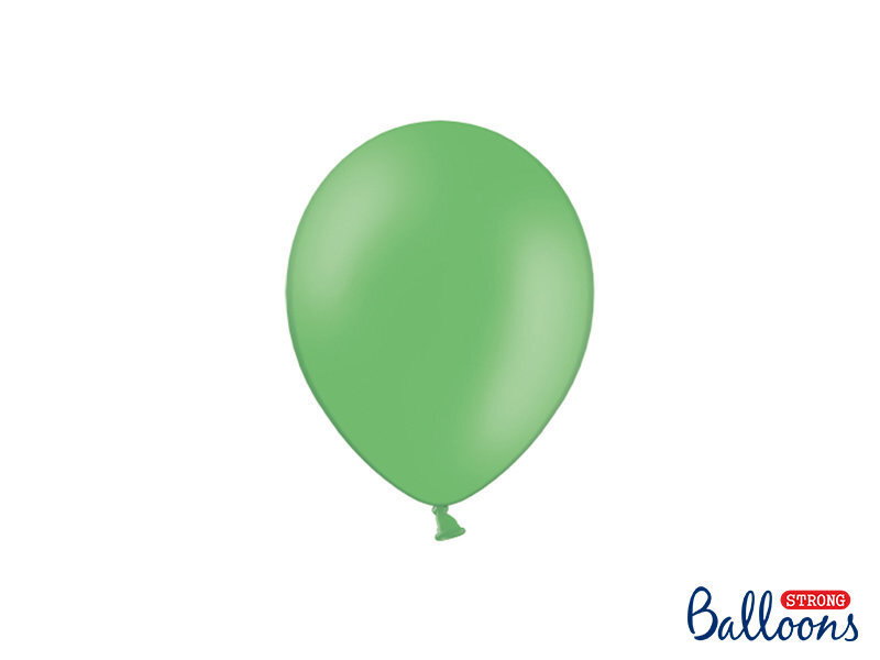 Tugevad õhupallid 12 cm Pastel, roheline, 100 tk. hind ja info | Õhupallid | kaup24.ee
