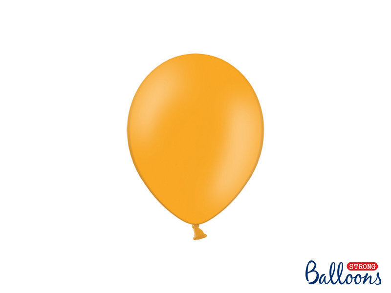 Tugevad õhupallid 12 cm Pastel Mandarin, oranž, 100 tk. hind ja info | Õhupallid | kaup24.ee