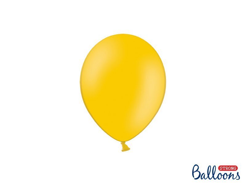 Tugevad õhupallid 12 cm Pastel Bright, oranž, 100 tk. hind ja info | Õhupallid | kaup24.ee