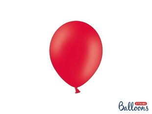 Tugevad õhupallid 12 cm Pastel Poppy, punane, 100 tk. цена и информация | Шарики | kaup24.ee