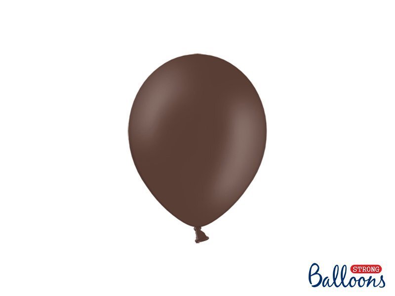 Tugevad õhupallid 12 cm Pastel Cocoa, pruun, 100 tk. цена и информация | Õhupallid | kaup24.ee
