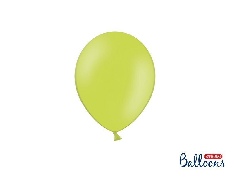 Tugevad õhupallid 12 cm Pastel Lime, roheline, 100 tk. hind ja info | Õhupallid | kaup24.ee