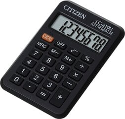 Kalkulaator Eleven LC-210NR tasku must 50/200 цена и информация | Канцелярские товары | kaup24.ee