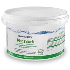 HYDROIDEA PHOSSORB 500G FOSFORIIDI VÄHENDAMISE TIIK hind ja info | Tiigi- ja basseini hooldusvahendid | kaup24.ee