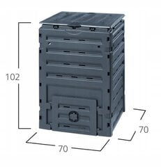 Komposti prügikast 450 L hind ja info | Kompostrid, prügikonteinerid | kaup24.ee