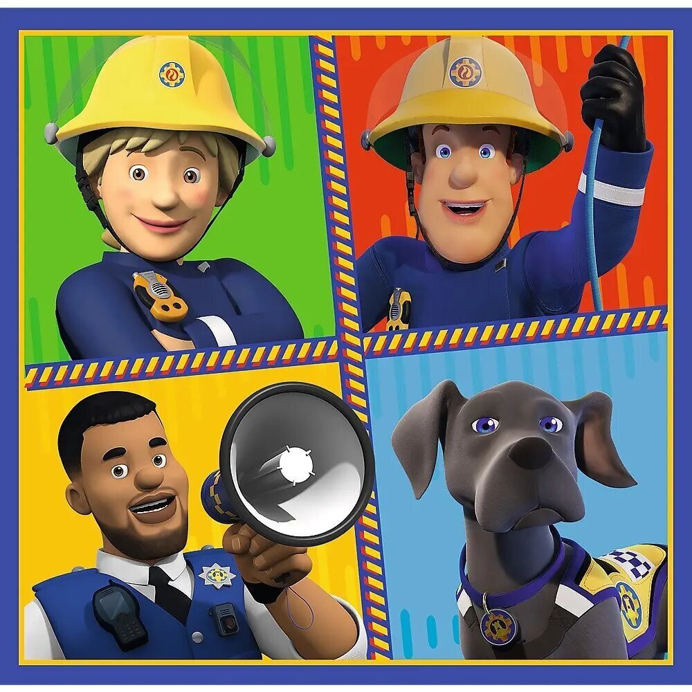 Trefl Puzzle 3in1 Fireman Sam tegevuses 106 elementi цена и информация | Pusled | kaup24.ee