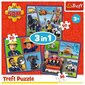 Trefl Puzzle 3in1 Fireman Sam tegevuses 106 elementi цена и информация | Pusled | kaup24.ee