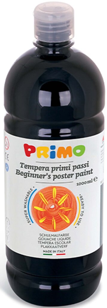 Guašš PRIMO, must, 1000 ml цена и информация | Kunstitarbed, voolimise tarvikud | kaup24.ee