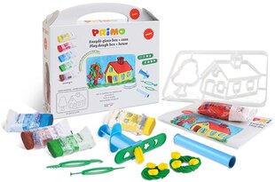 Plastiliin PRIMO House set, tarvikutega, 5 värvi hind ja info | Kunstitarbed, voolimise tarvikud | kaup24.ee