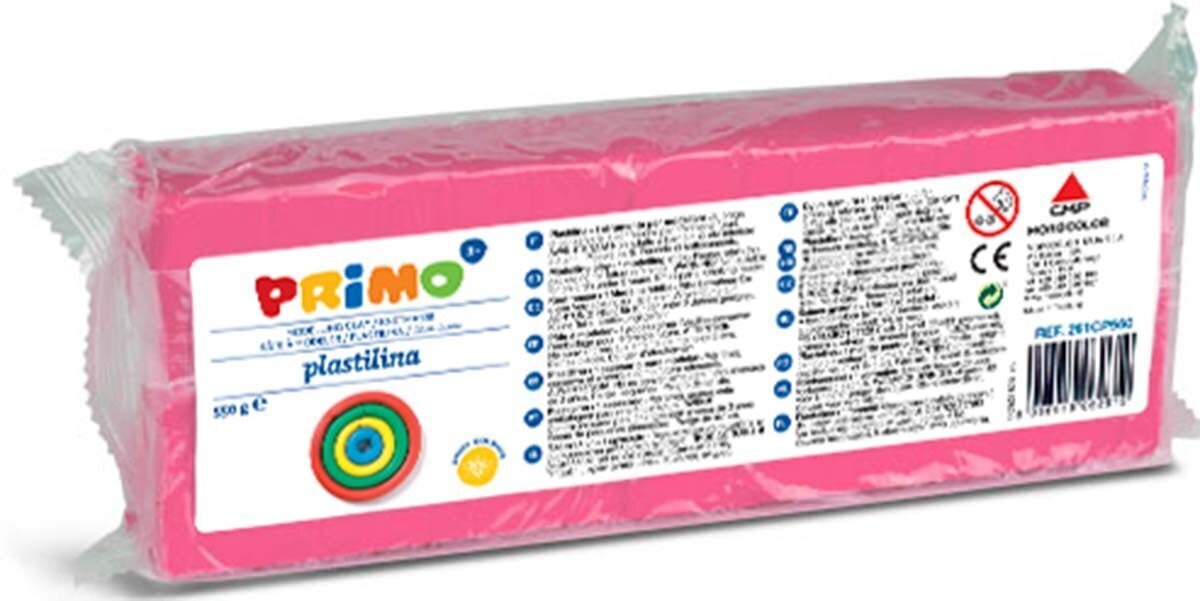 Plastiliin PRIMO, roosa, 550 g hind ja info | Kunstitarbed, voolimise tarvikud | kaup24.ee